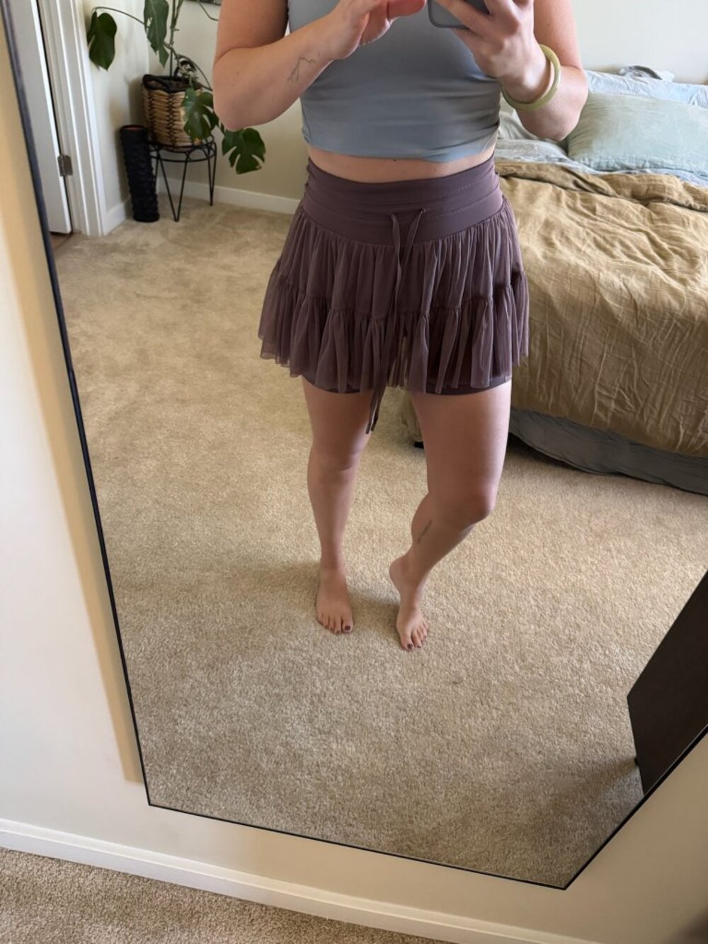 Popflex Pirouette Skort - Peppercorn Size Medium